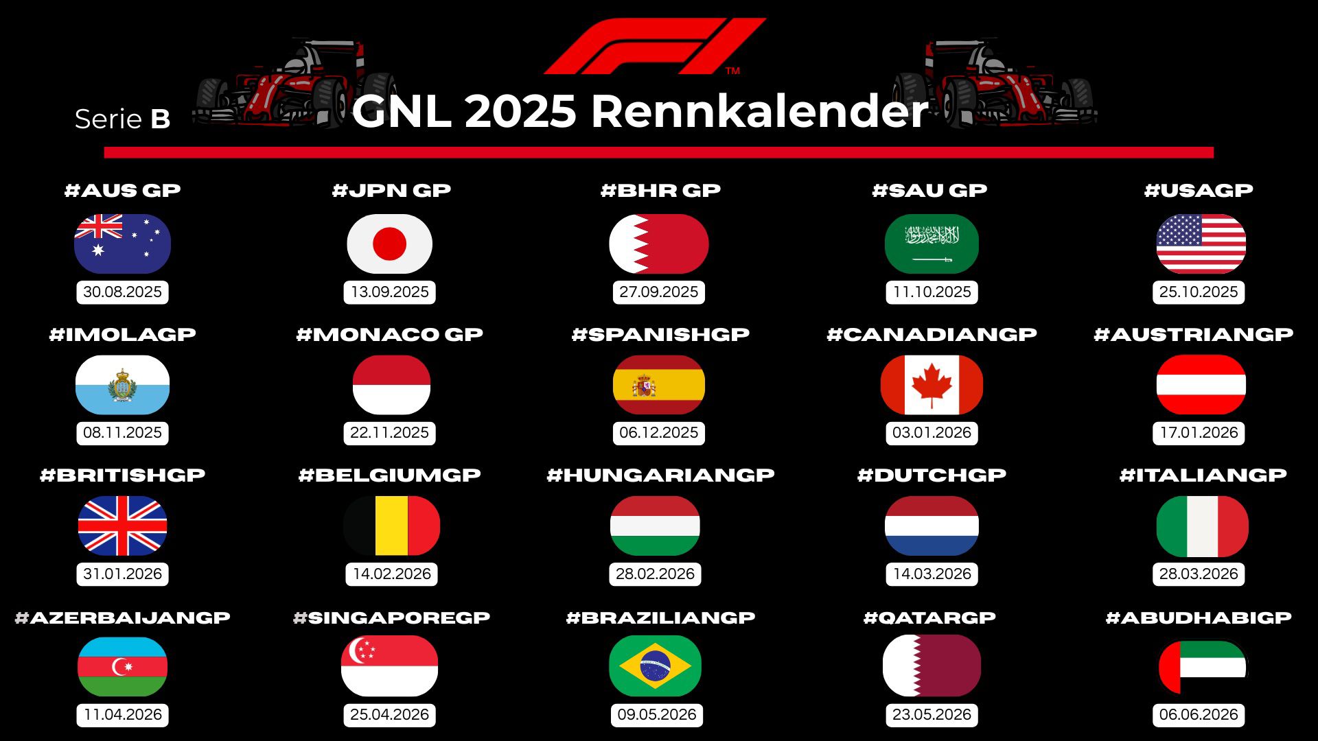 Rennkalender Serie B